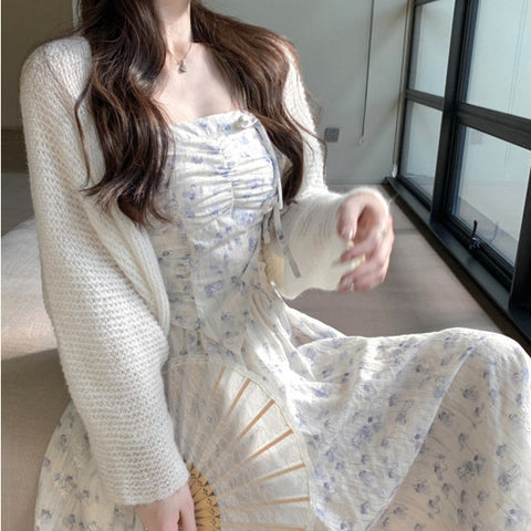 2025METAVERSMALL Soft waxy knitted cardigan New summer new hollow vest lazy wind jacket casual sunscreen clothes women's tops tide